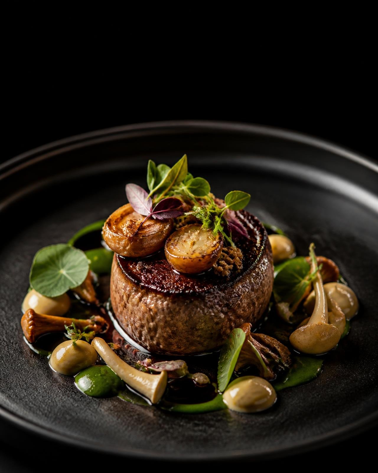 Fine dining plated dish